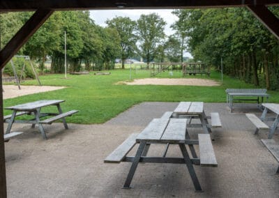 Uitzicht buitenruimte Groepsaccommodatie