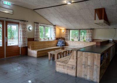 Gezamelijke ruimte Kampeerboerderij op de Veluwe